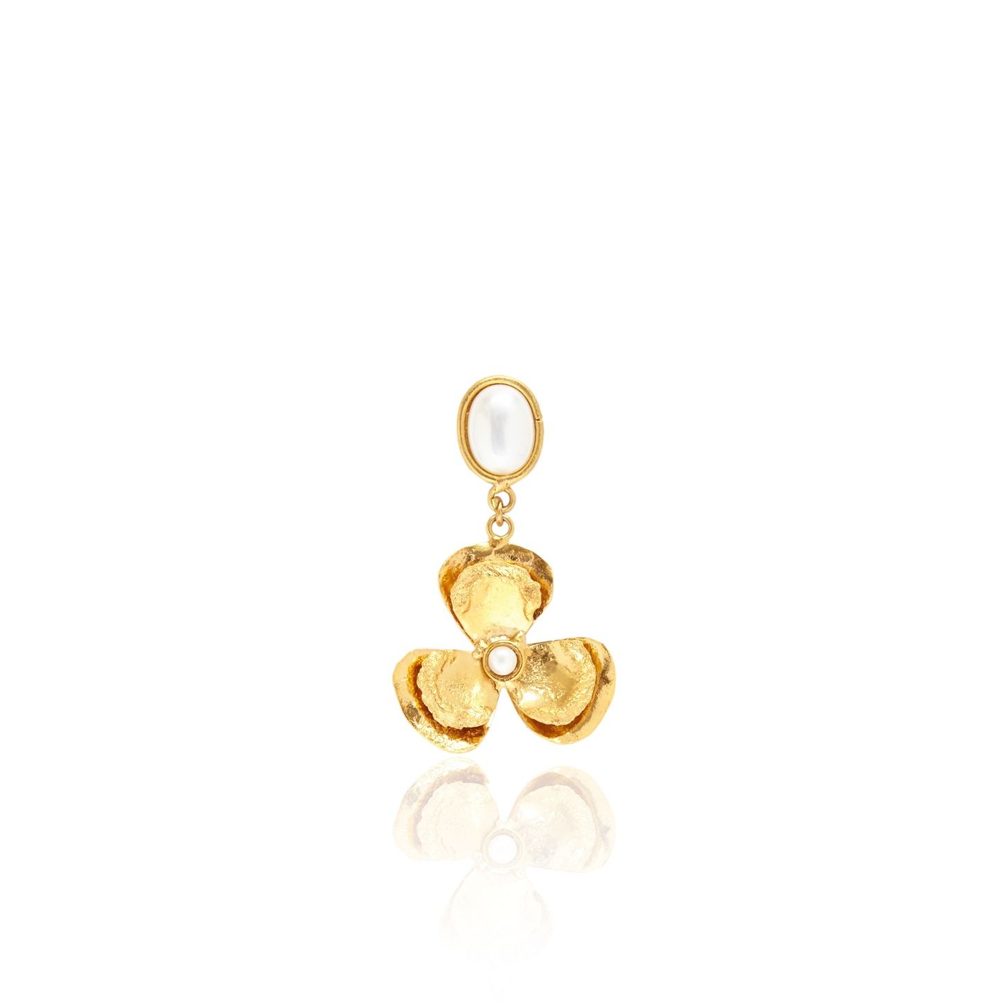 Sylvia Toledano Boucles d&#39;oreille Lucky Flower in Pearl
