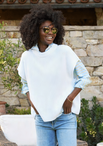 Frank &amp; Eileen Pebbles Sweater in White