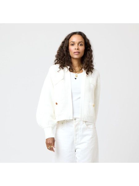 Kerri Rosenthal Alaina Cardigan in White