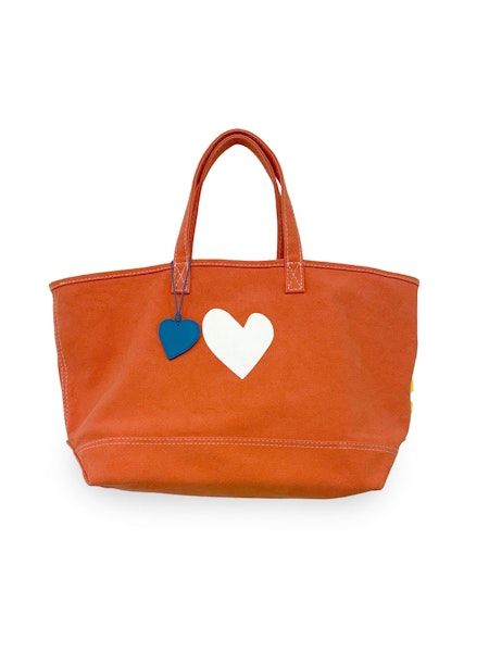 Kerri Rosenthal The Tote Imperfect Heart in Aperol Orange