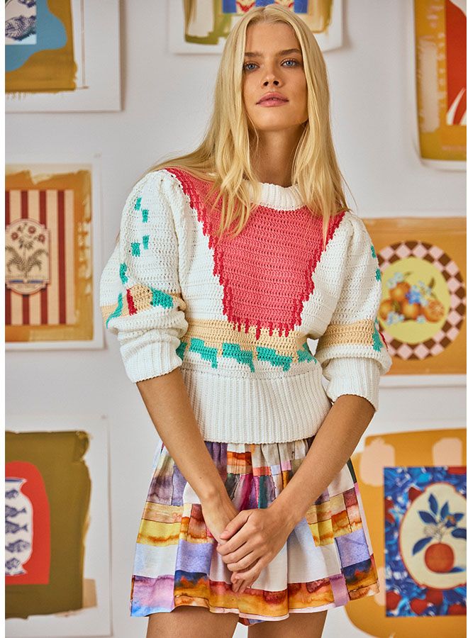 Hunter Bell Sully Pullover in Multi