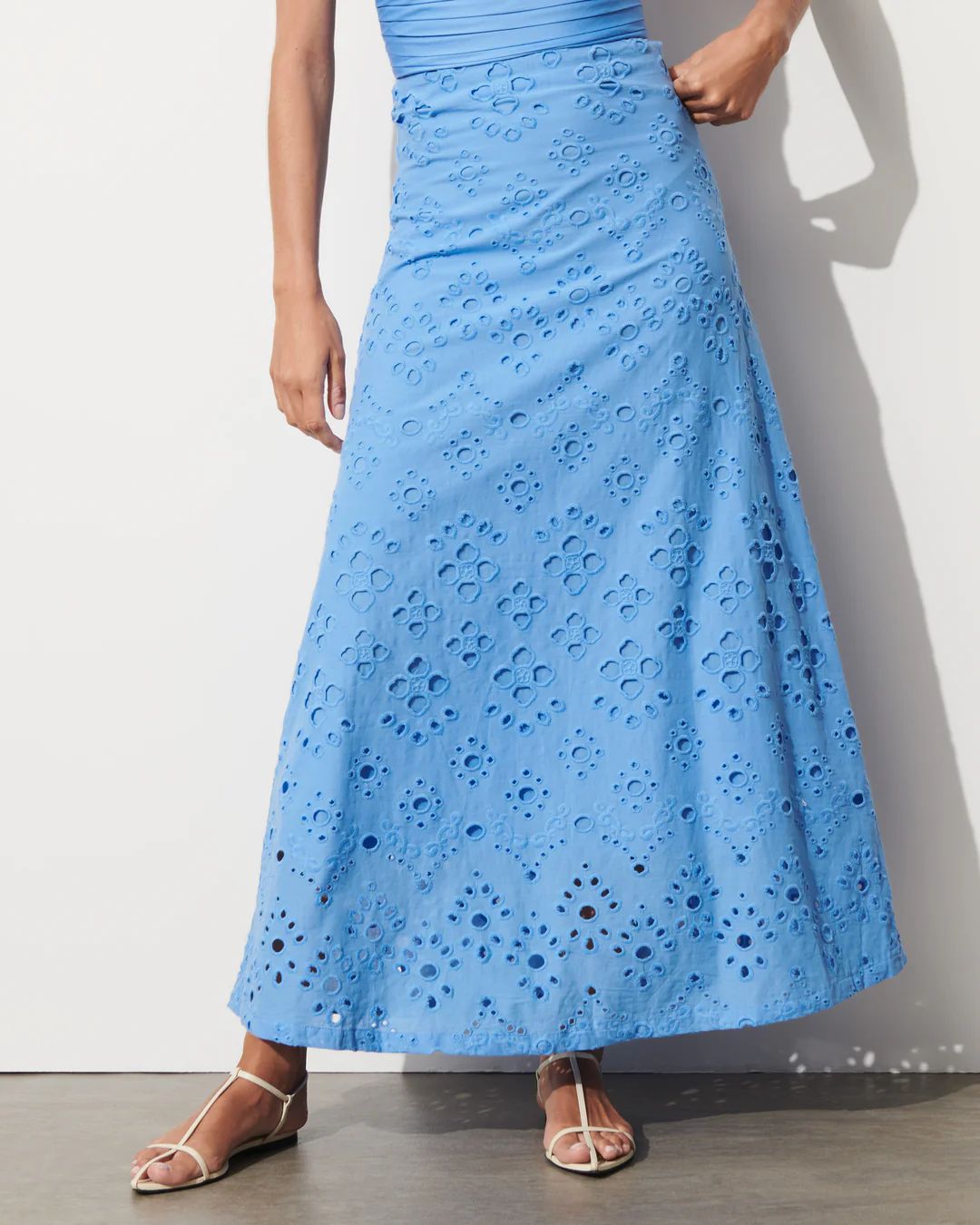 Figue Poppy Skirt in Surf Blue