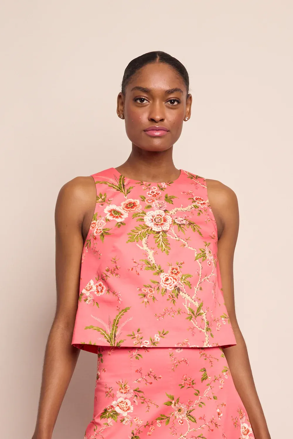 Cara Cara MacKenzie Top in Chintz Guava