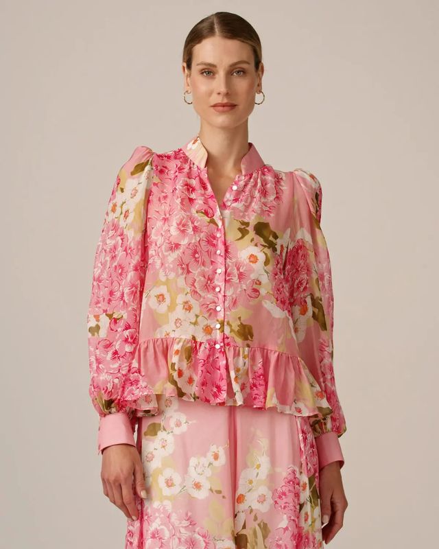 Bytimo Organza Shirt in Cherry Blossom