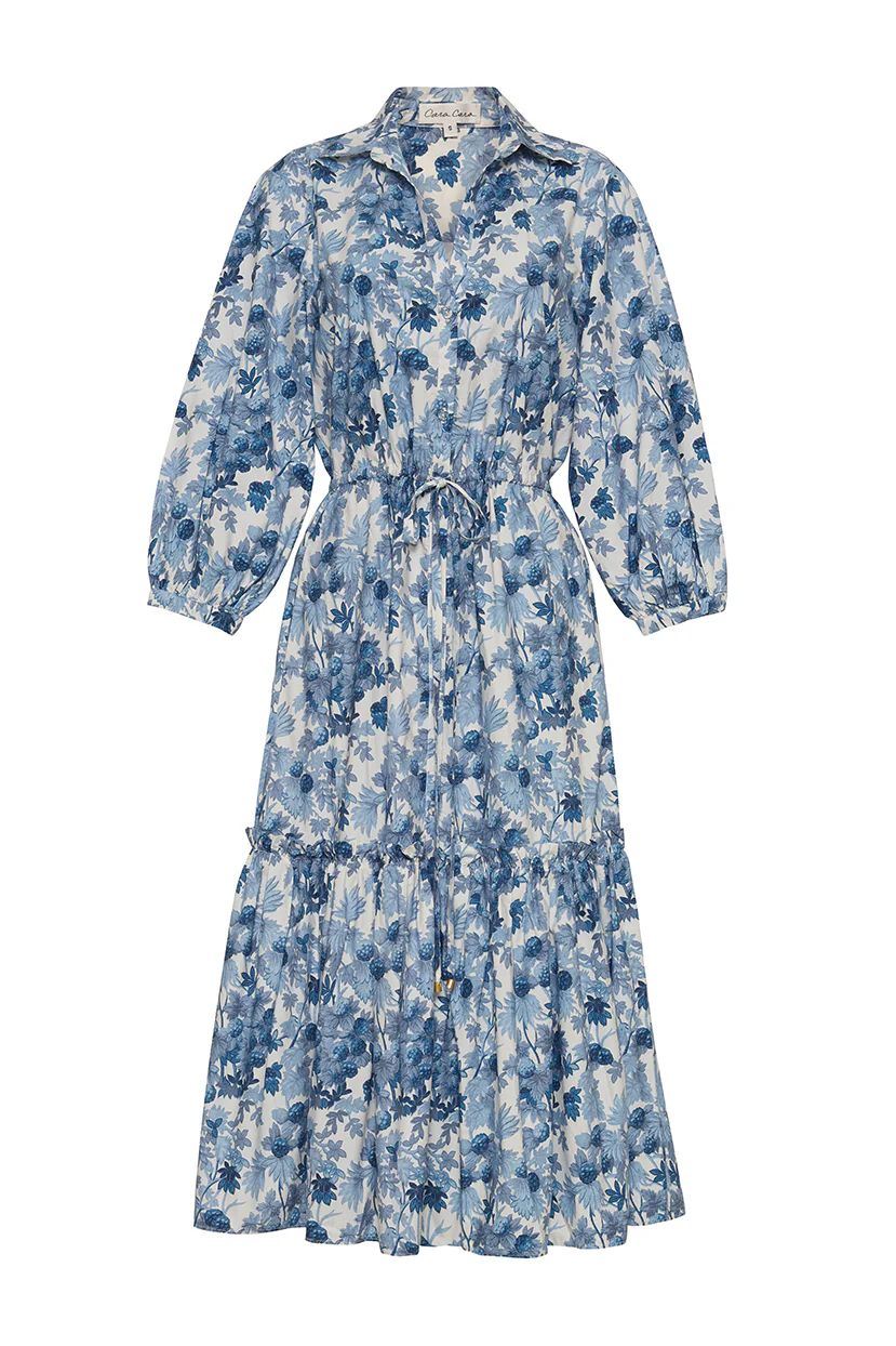 Cara Cara Hutton Dress in Berries Egret