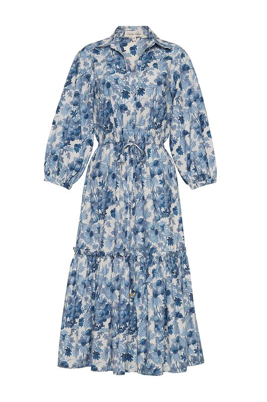 Cara Cara Hutton Dress in Berries Egret
