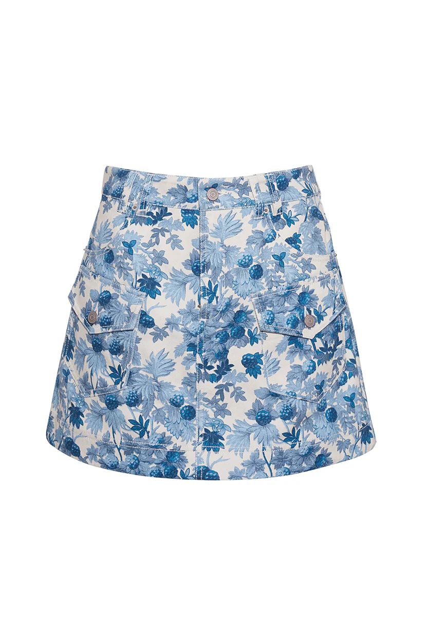 Cara Cara Wayne Skirt in Berries Egret