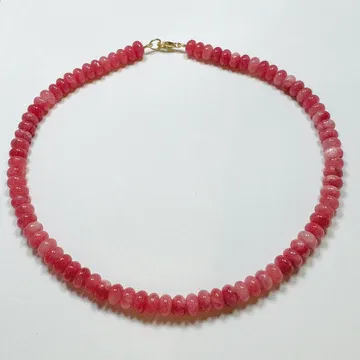 Theodosia Salmon Angelite Candy Necklace