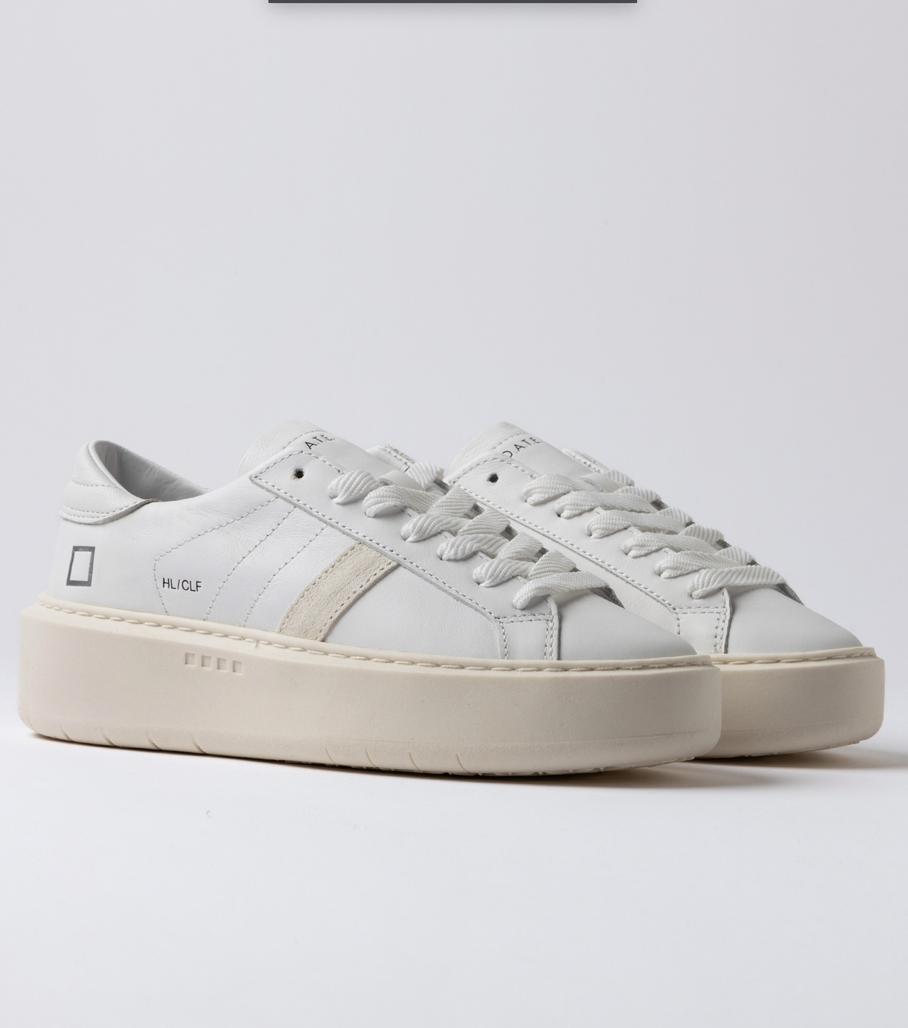 D.A.T.E. Hill Low Platform Calf White