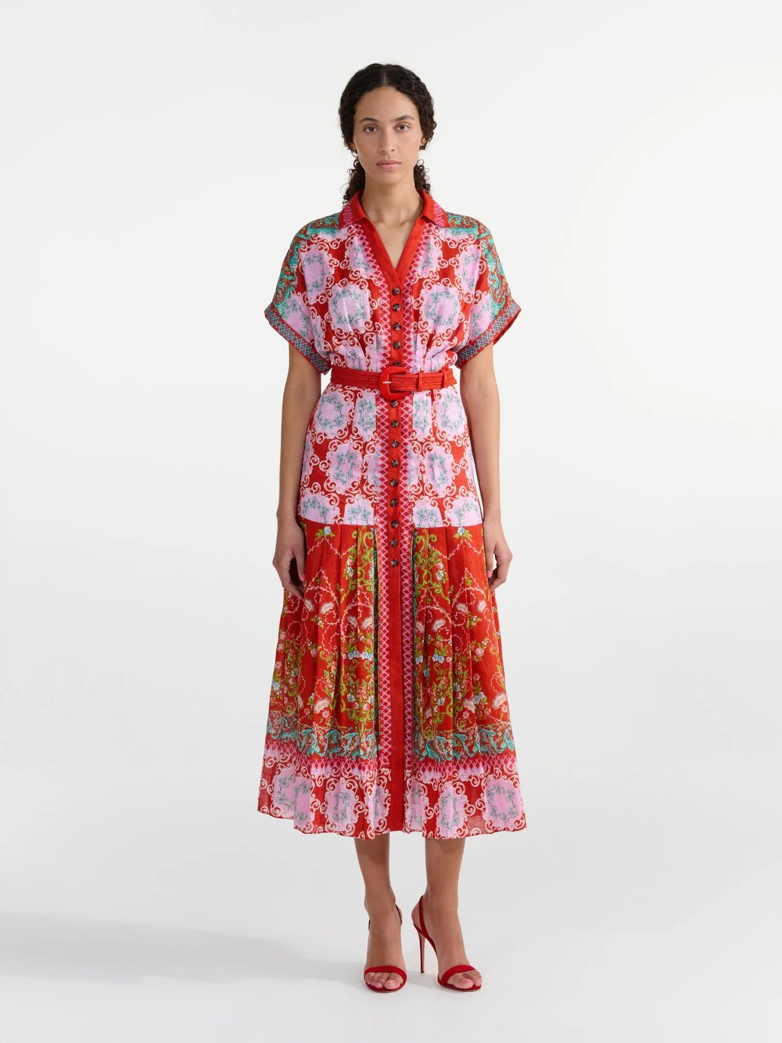 Saloni Riya- B Dress in Cicchetti Coral