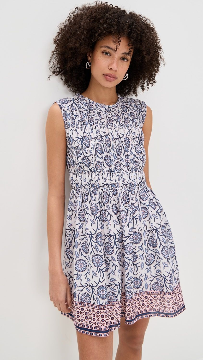 Velvet Marla Dress in Cream Floral