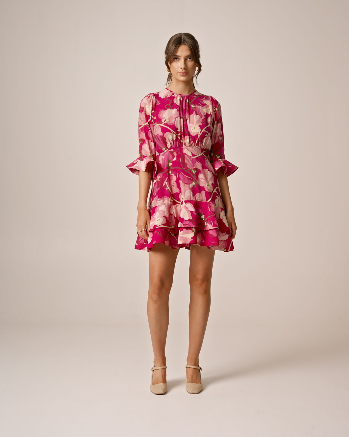 Bytimo Viscose Mini Dress in Amour