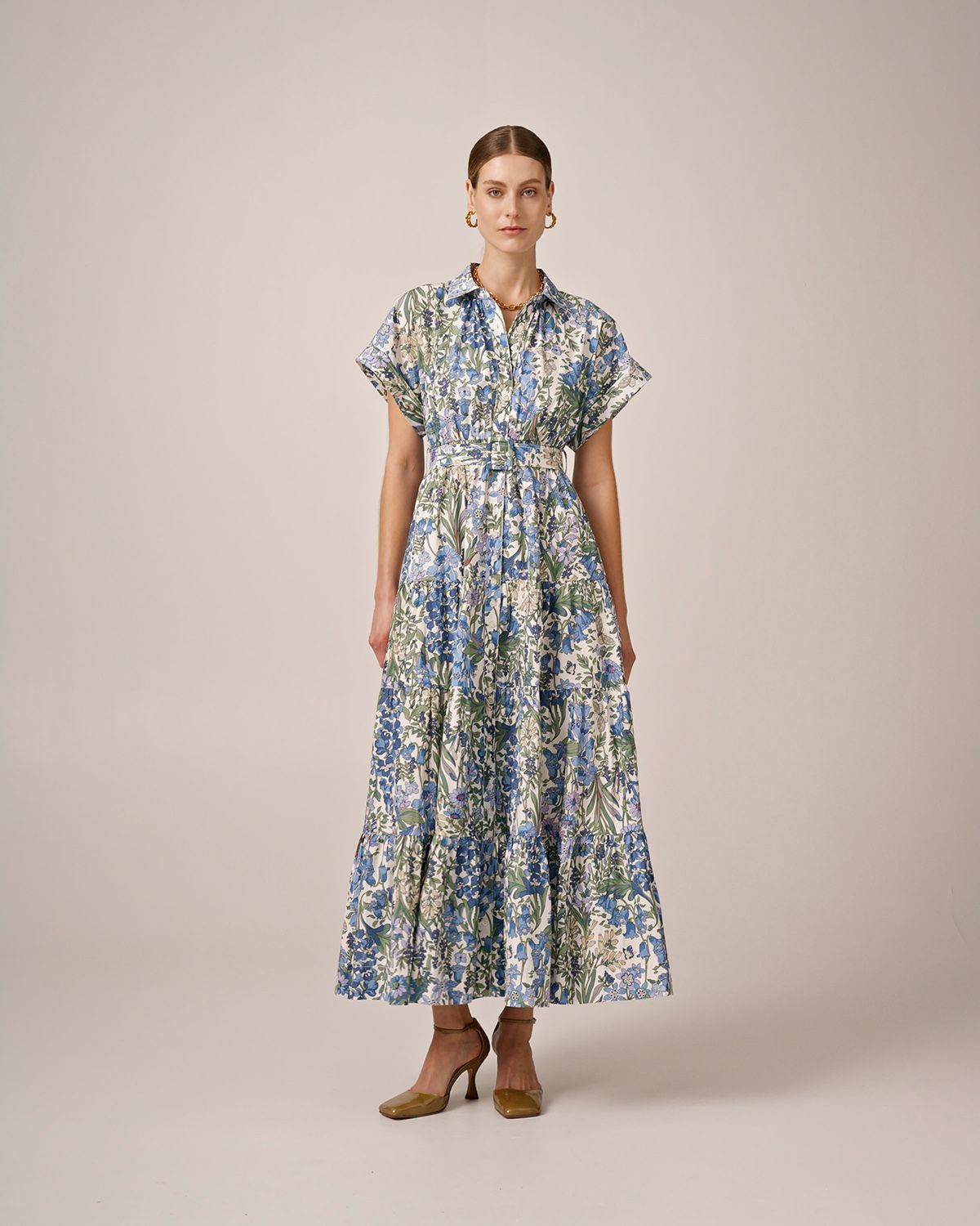 Bytimo Poplin Shirt Dress in Delightful Garden