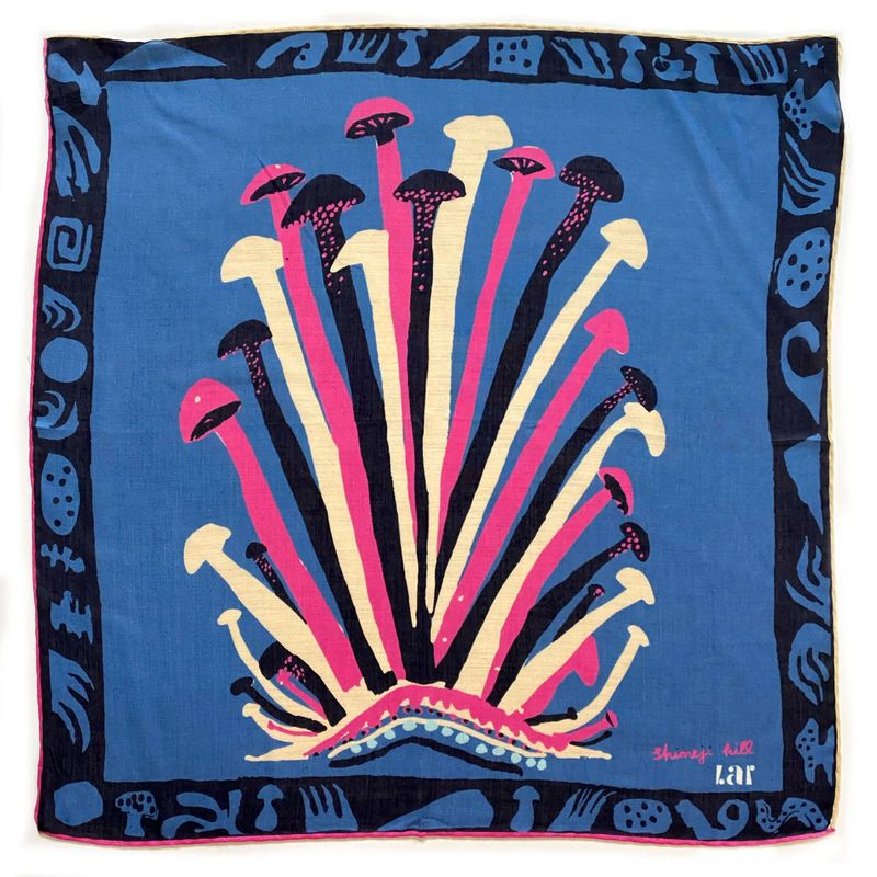 Lar Studio Shimeji Hill Navy Scarf