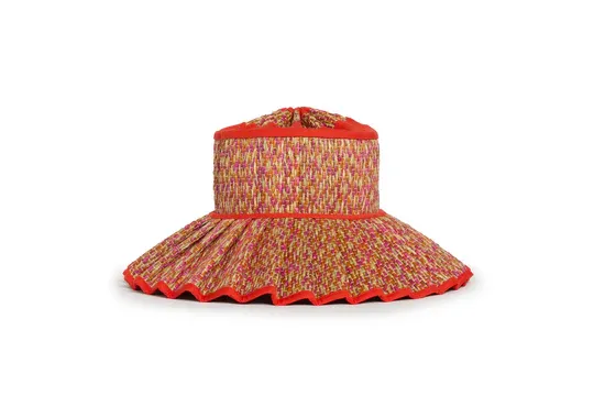 Lorna Murray Island Capri Hat in Bougainvillea Tangerine