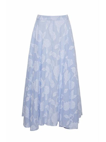 Cara Cara Carolina Skirt in Floral Clip Jacquard