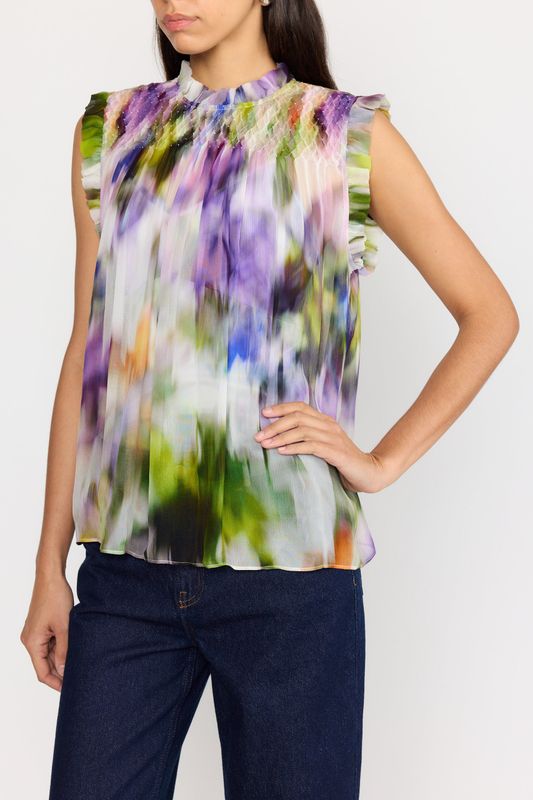 Christy Lynn Odette Top in Fuchsia Haze