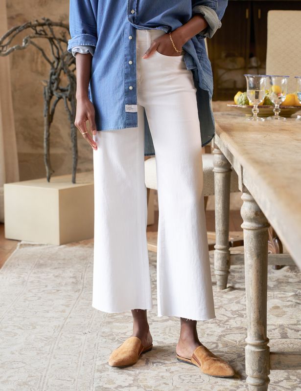 Frank &amp; Eileen Galway Wide Leg Jean in White
