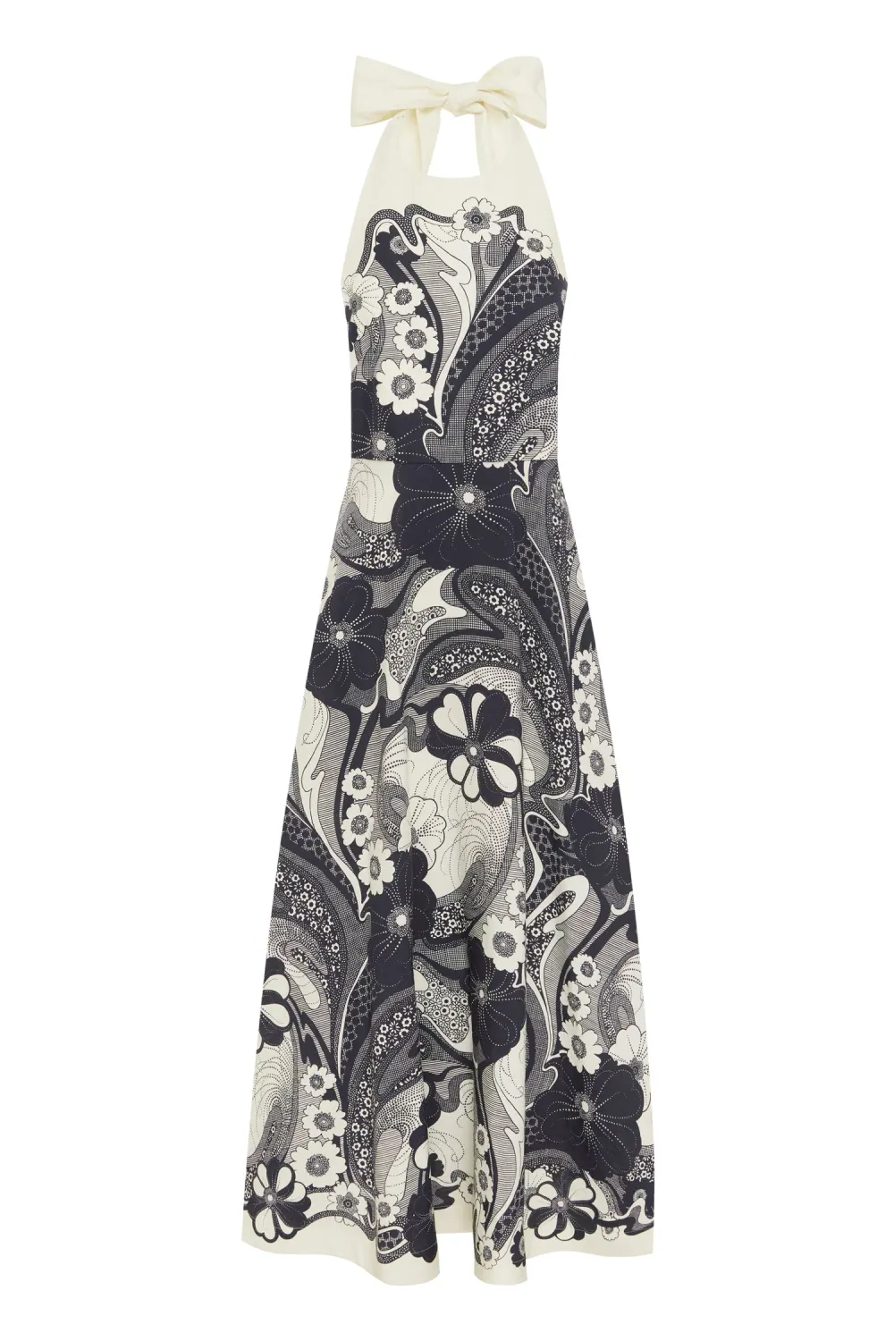 Alemais Mickey Midi Dress in Navy