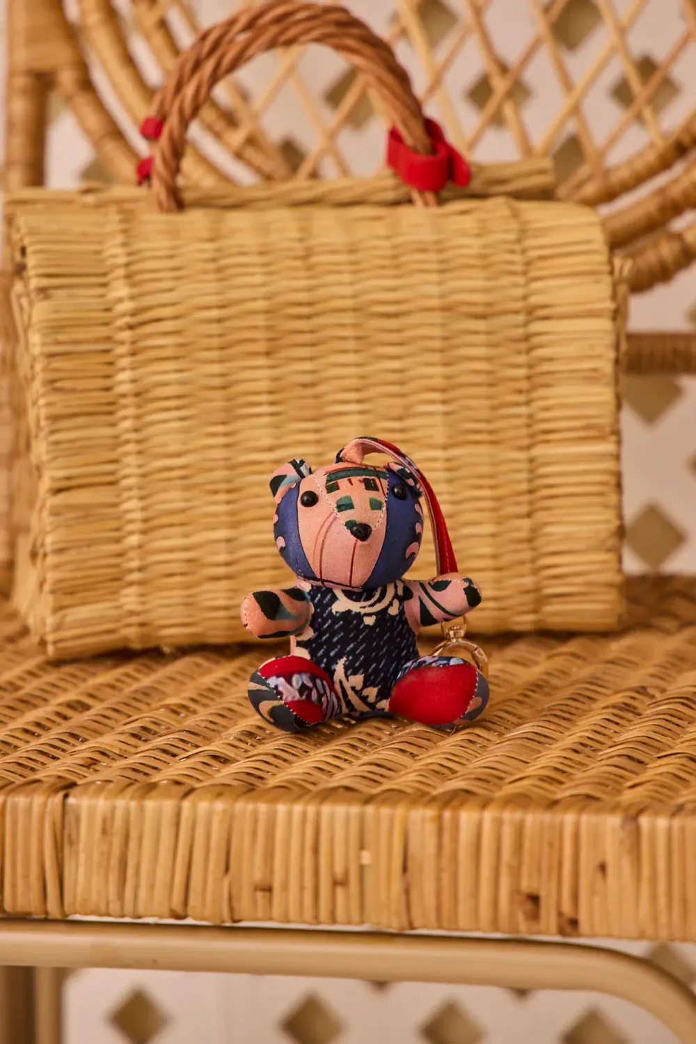 Hunter Bell Bag Charm Bear in Coastal Village
