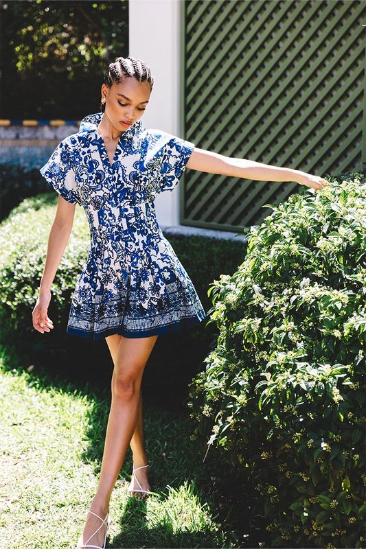 Cara Cara Nash Mini in Dentelle Blue