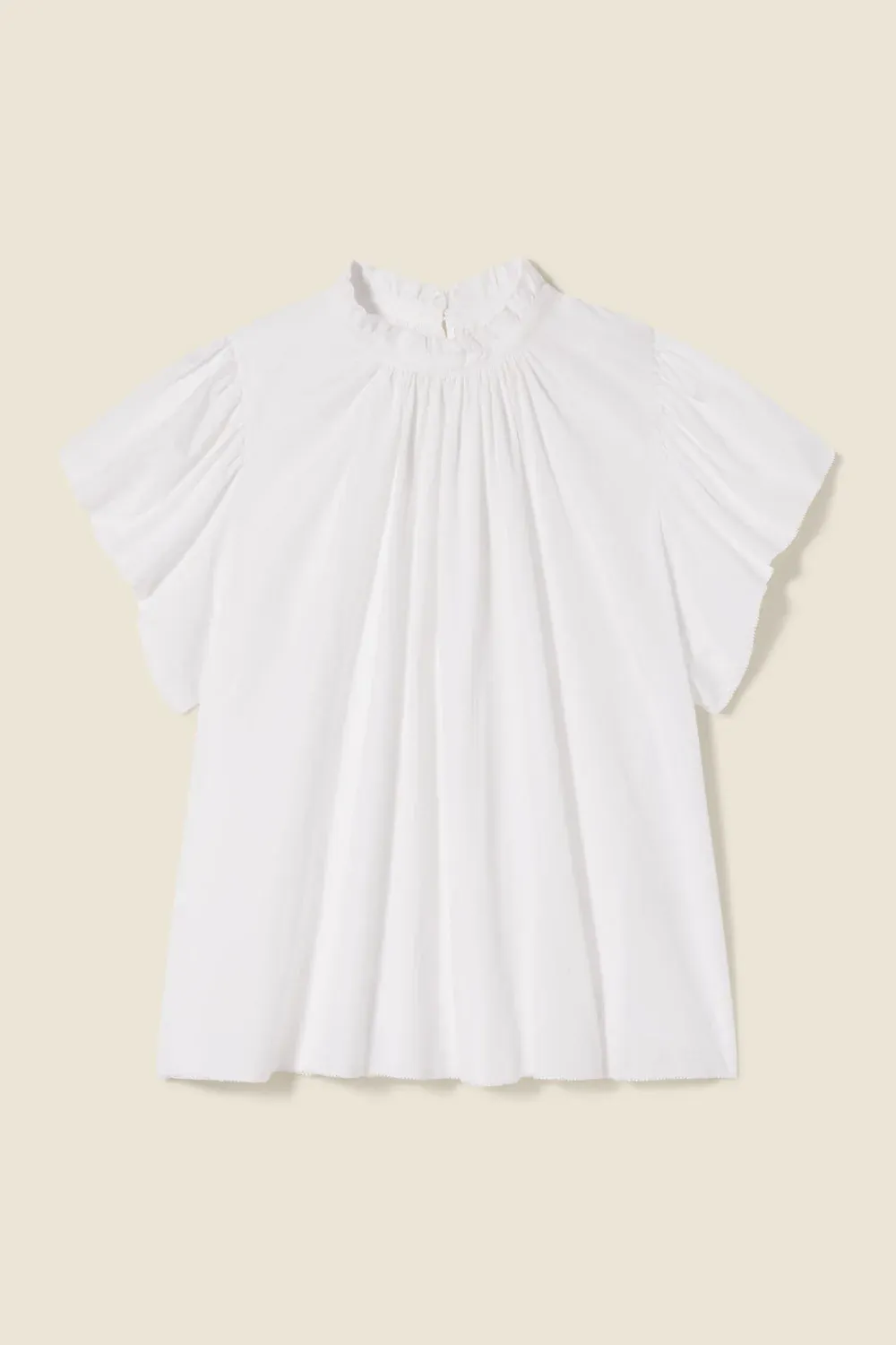 Trovata Carla Highneck Shirt in White