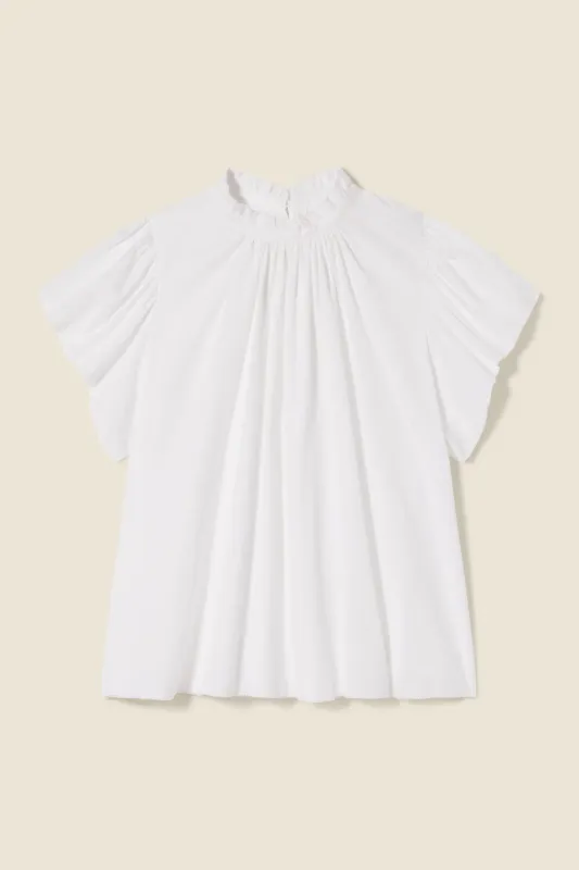 Trovata Carla Highneck Shirt in White