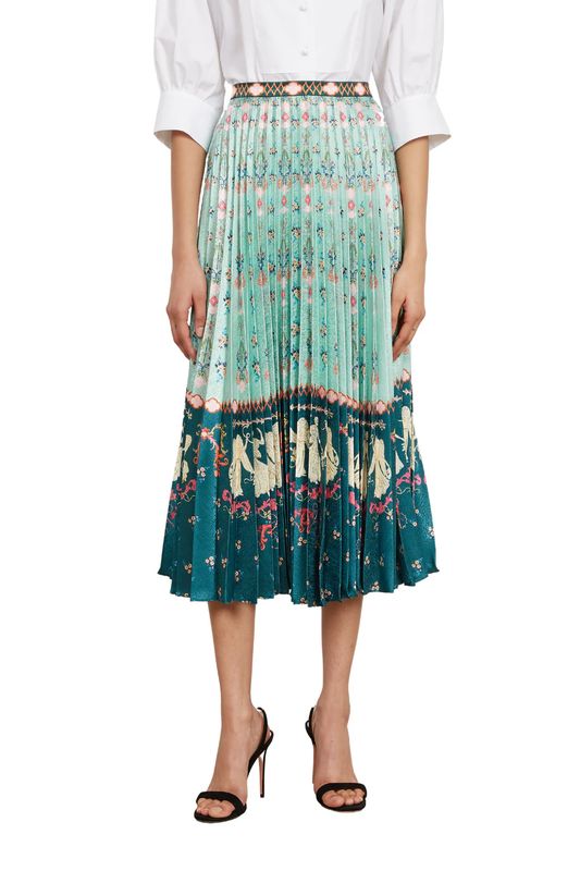 Saloni Kim Skirt in Parian Vert