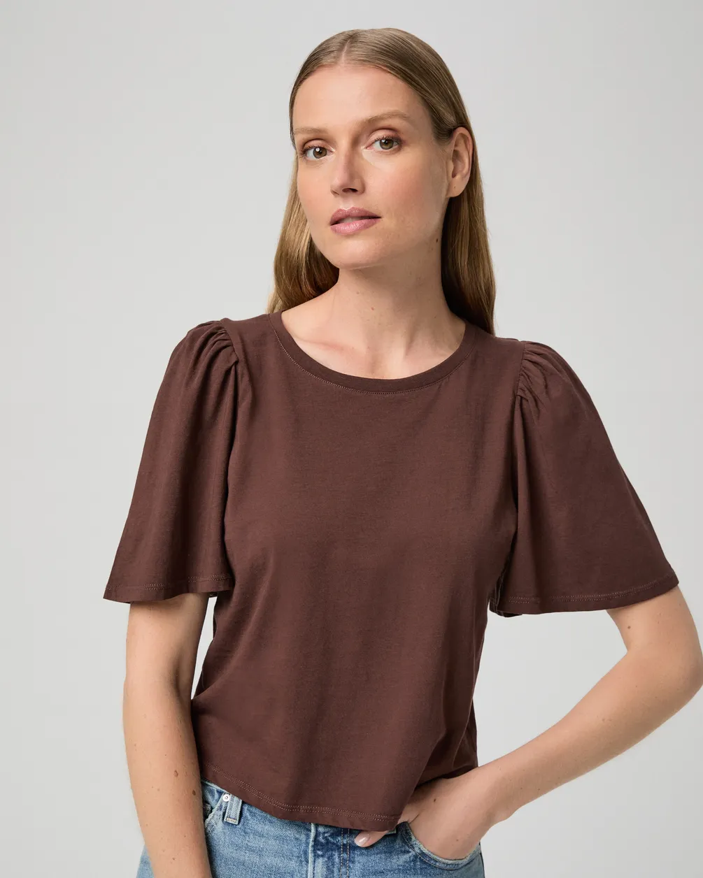 Paige Sigrid Tee in Tamarind