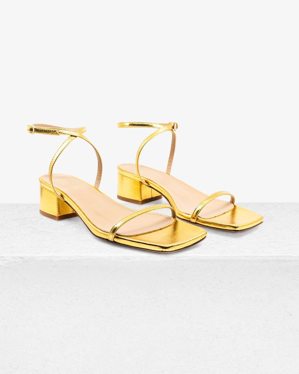 Andrea Gomez Brook Gold Sandal