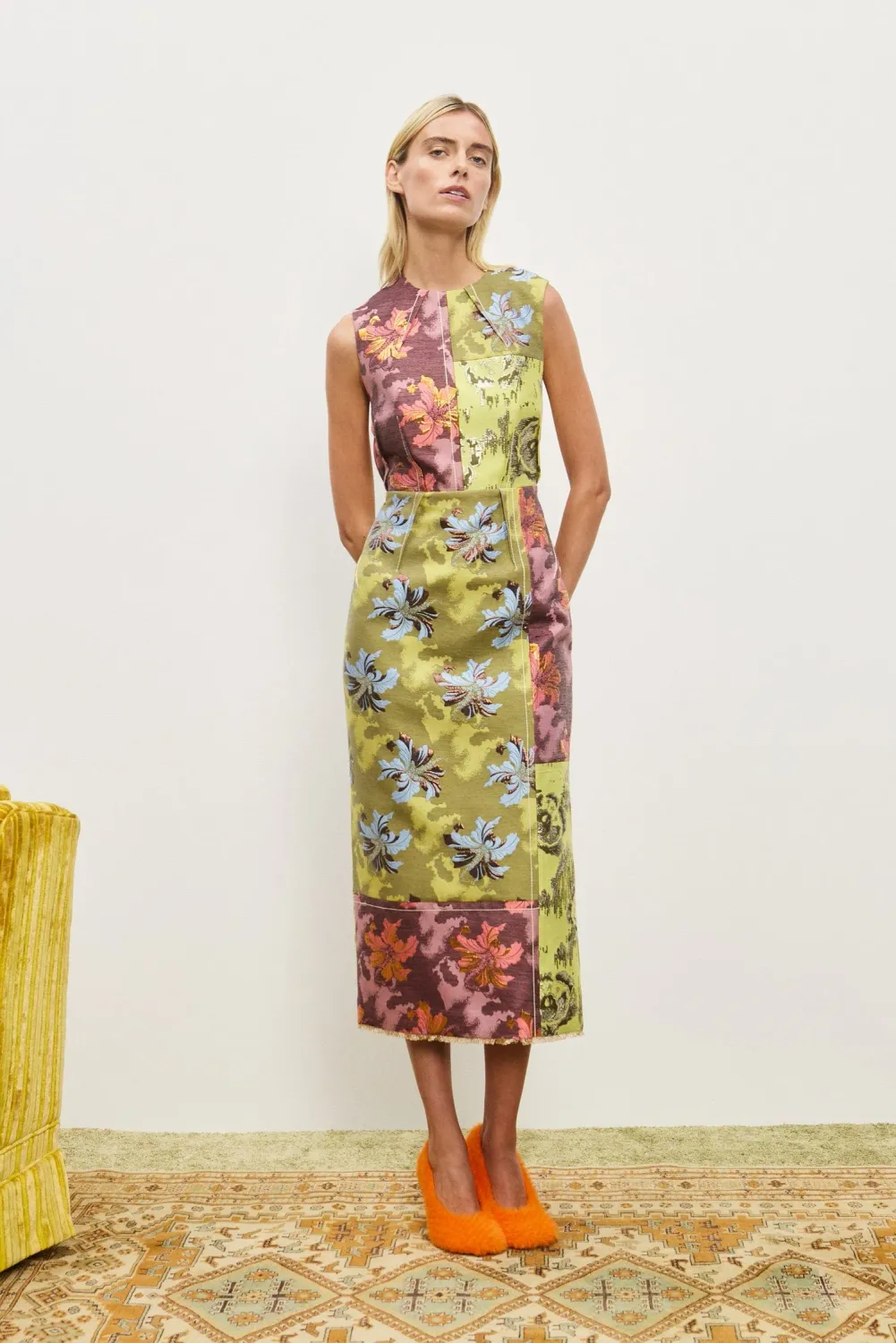Alemais Adriana Jacquard Gown in Multi