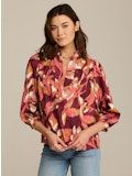 Figue Danilia Top in Ikat Foliage Bordeaux Red
