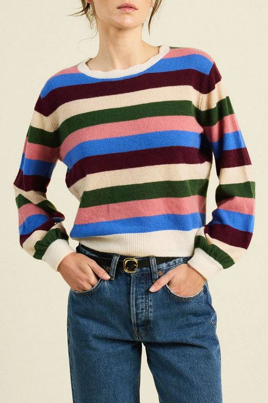 Trovata Ryann Sweater in Multi Stripe
