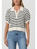 Paige Birch Top in Antique White/Black