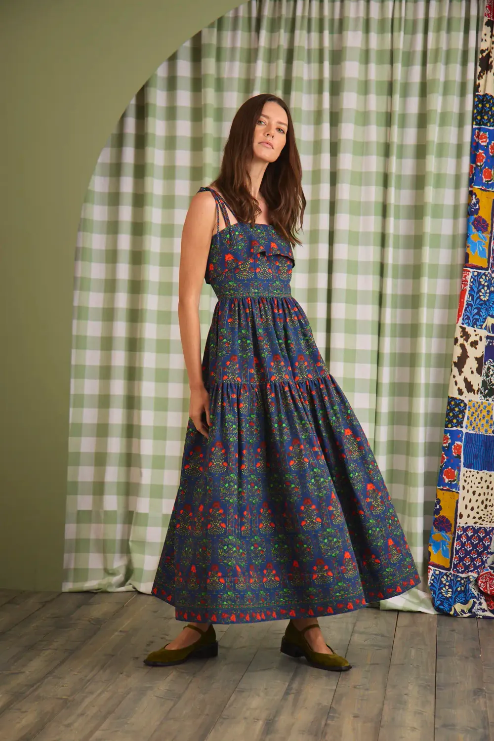 Hunter Bell Dolly Dress in Midnight Garden