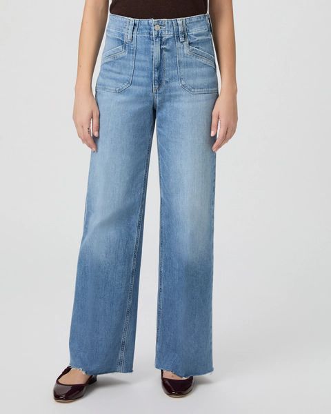 Paige Anessa 31" with Utility Pockets &amp; Raw Hem in Viva