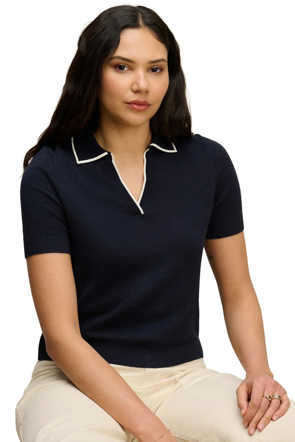 Velvet Abela Sweater in Navy