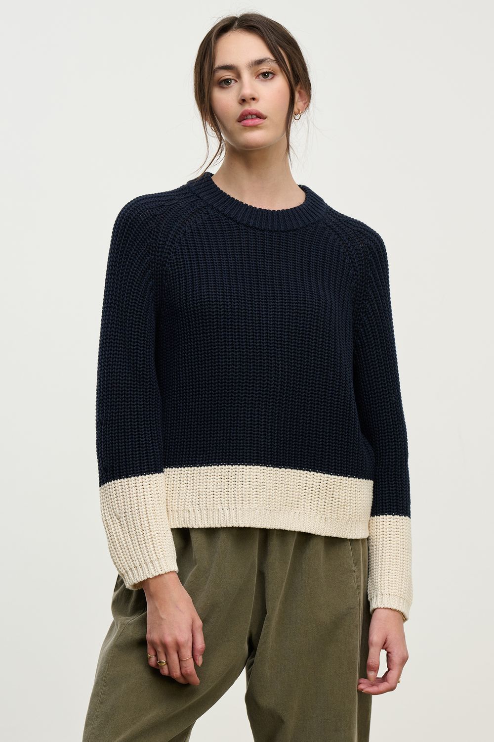 Velvet Shay Sweater in Navy