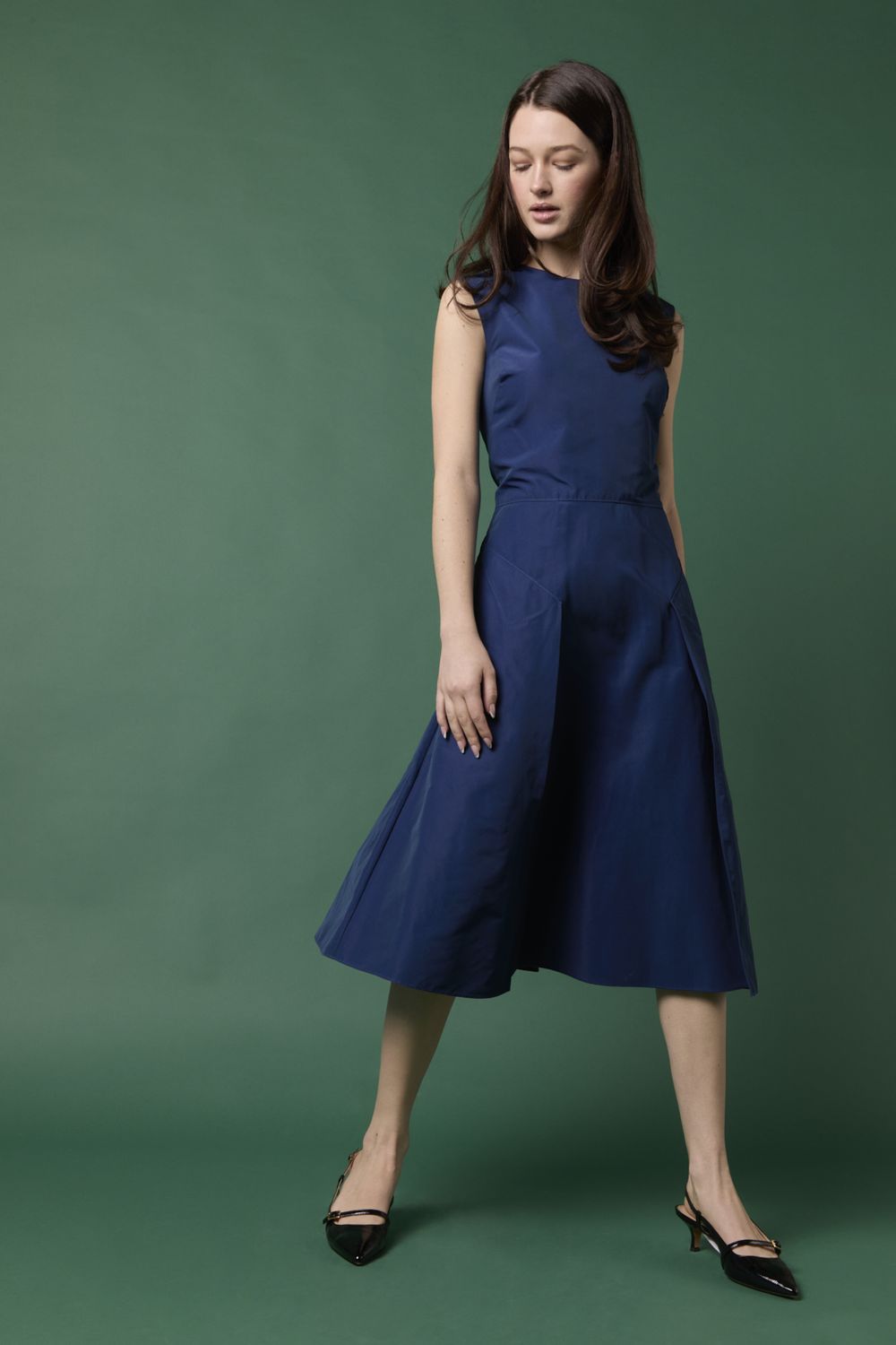 Ann Mashburn Arielle Dress in Petrol Nylon
