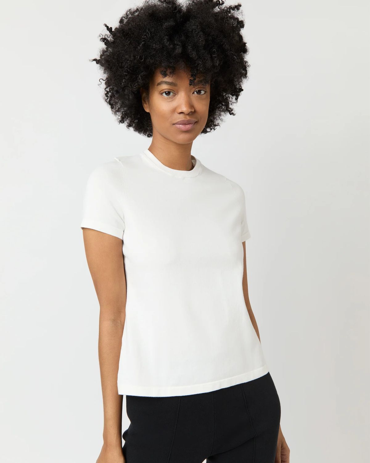 Ann Mashburn Lee Tee in Chalk Ice