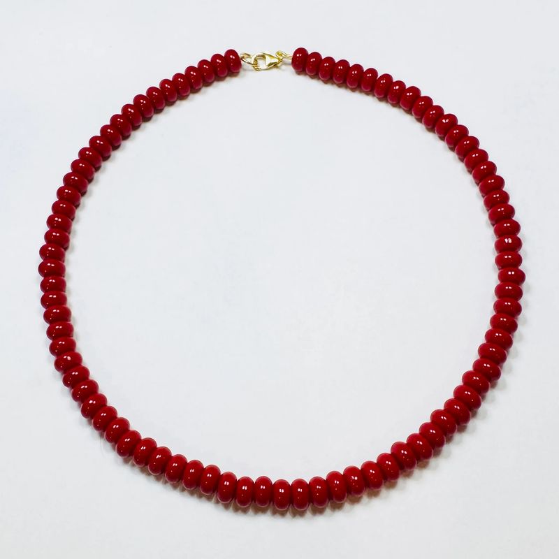 Theodosia Red Agate Candy Necklace