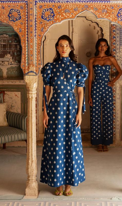 De Castro Campo Dress in Blue