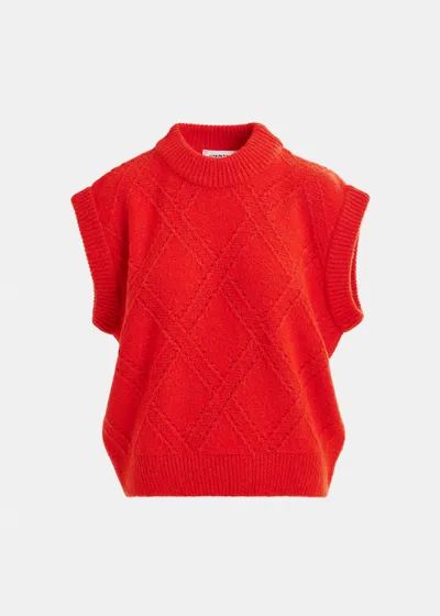 Essentiel Import Sleeveless Pullover in Santa Claus