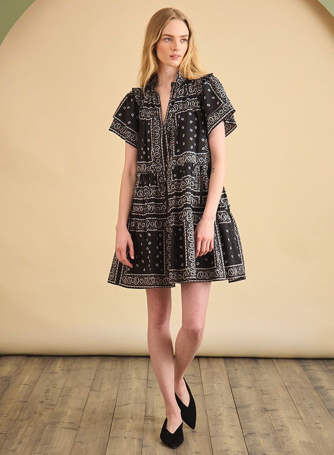 Hunter Bell Merritt Dress in Aces Wild Black