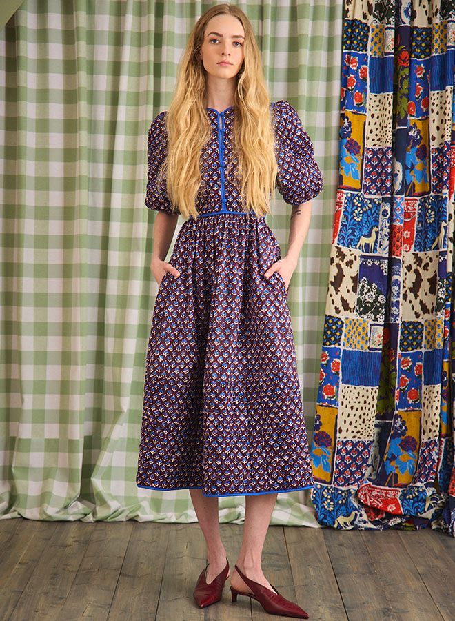 Hunter Bell Brenner Dress in Autumn Fleur Fig