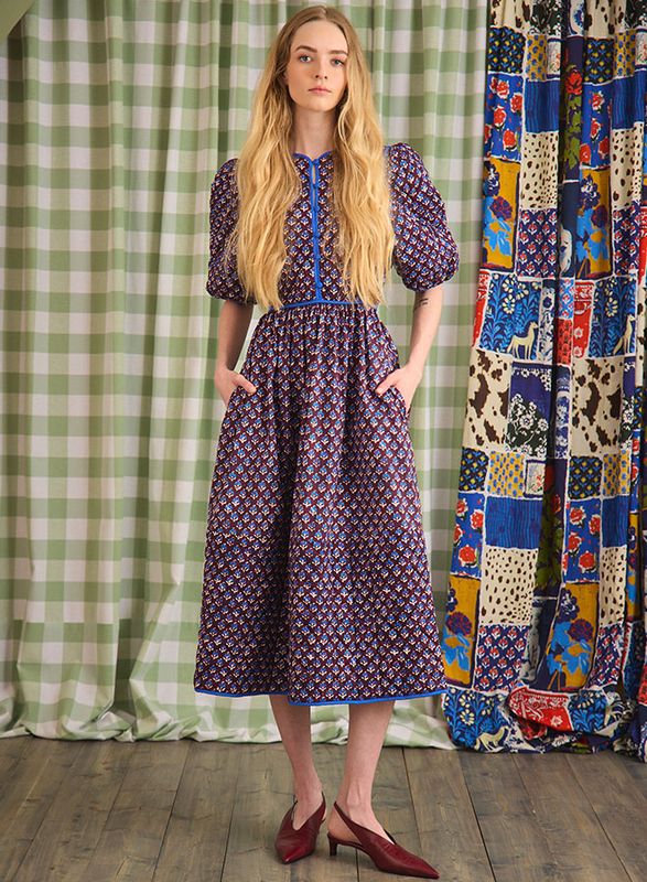 Hunter Bell Brenner Dress in Autumn Fleur Fig