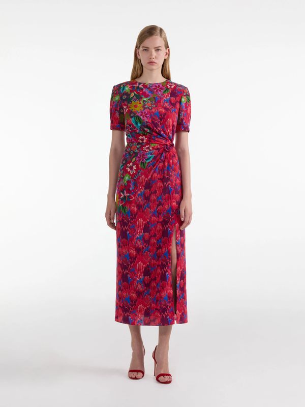 Saloni Devi Dress in Astilbe Meadow