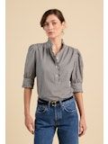 Trovata Noah Blouse in Onyx Check