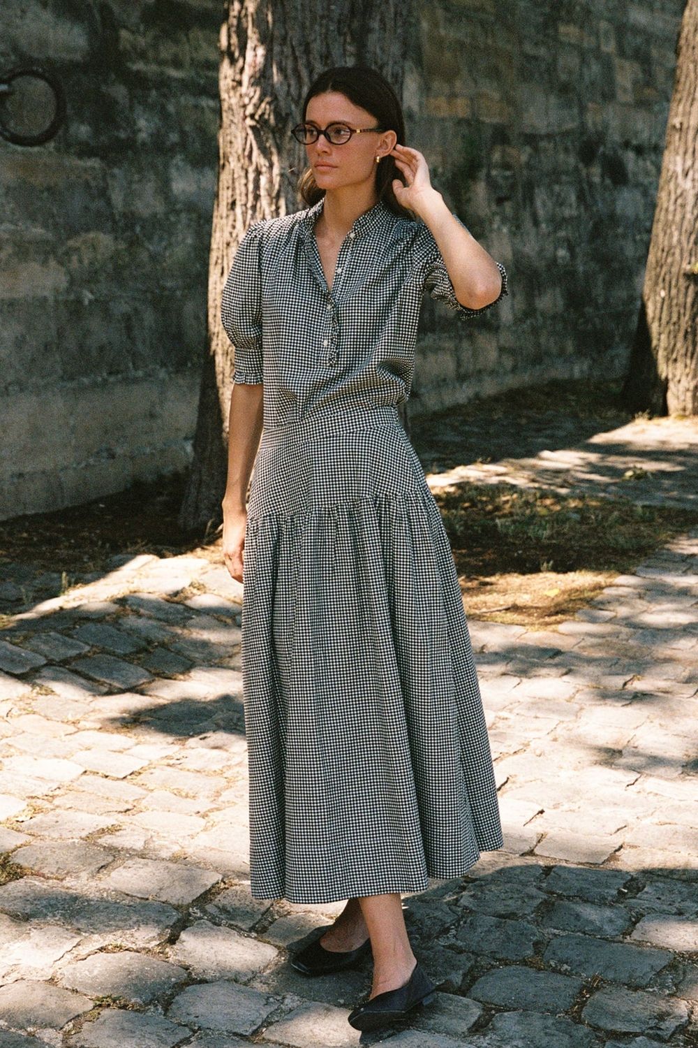 Trovata Lydia Skirt in Onyx Check