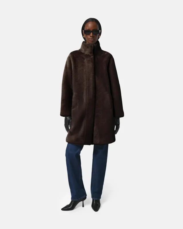 Apparis Blair Coat in Espresso